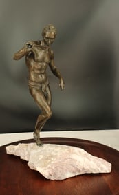 After Bourgeois, Snake Charmer on a Crag, Bronze