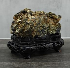 Pyrite, Quartz and Mica In Matrix