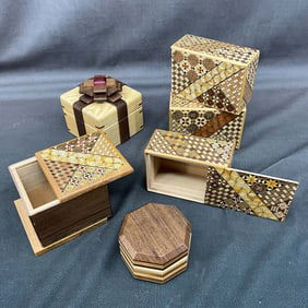 Trick Wood Box Group, 6 Total