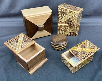 Wood & Inlay Trick Boxes