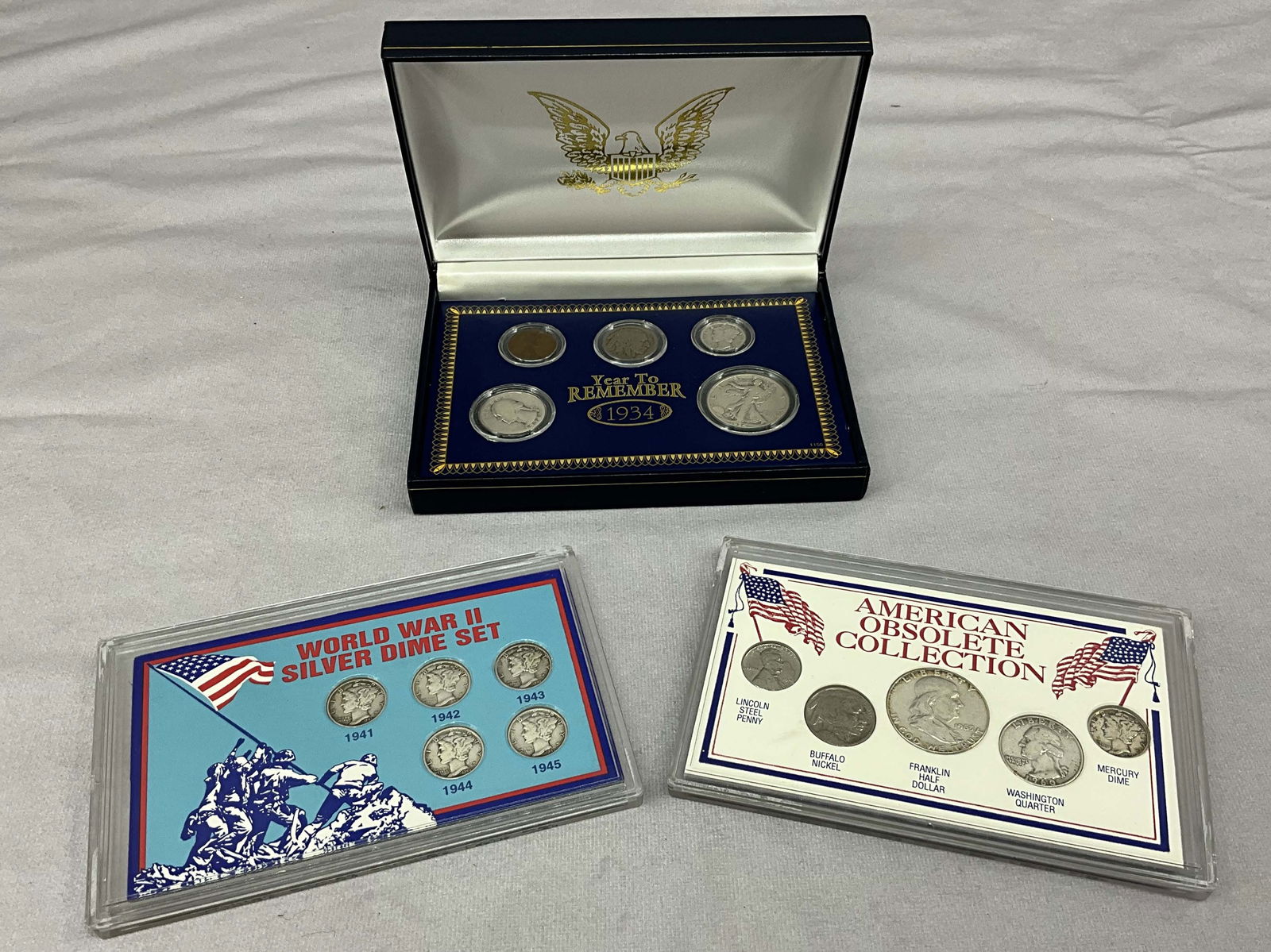 1930's, 40's, WW2 U.S. Coin Currency Sets