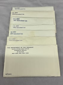 1970's Uncirculated U.S. Coin Currency Sets, 7
