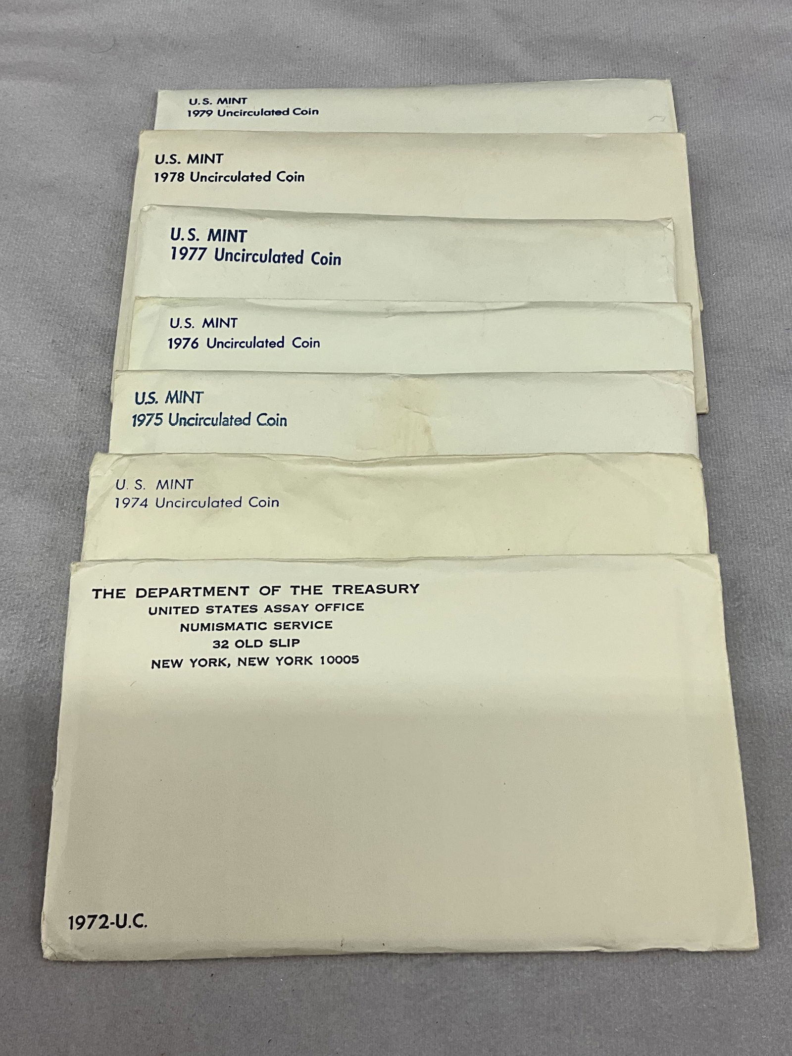1970's Uncirculated U.S. Coin Currency Sets, 7 (1 of 9)