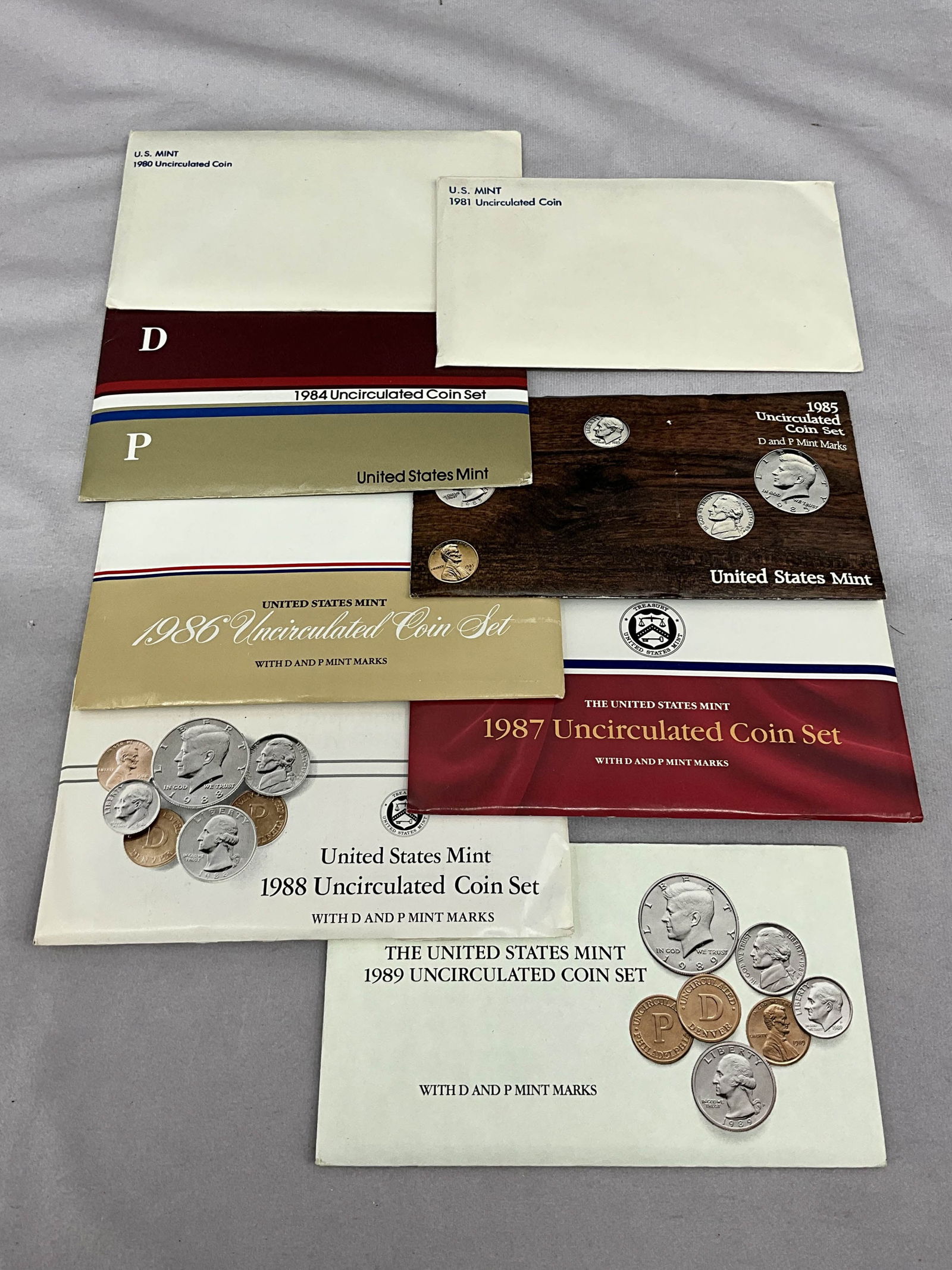 1980's Uncirculated U.S. Coin Currency Set (1 of 6)