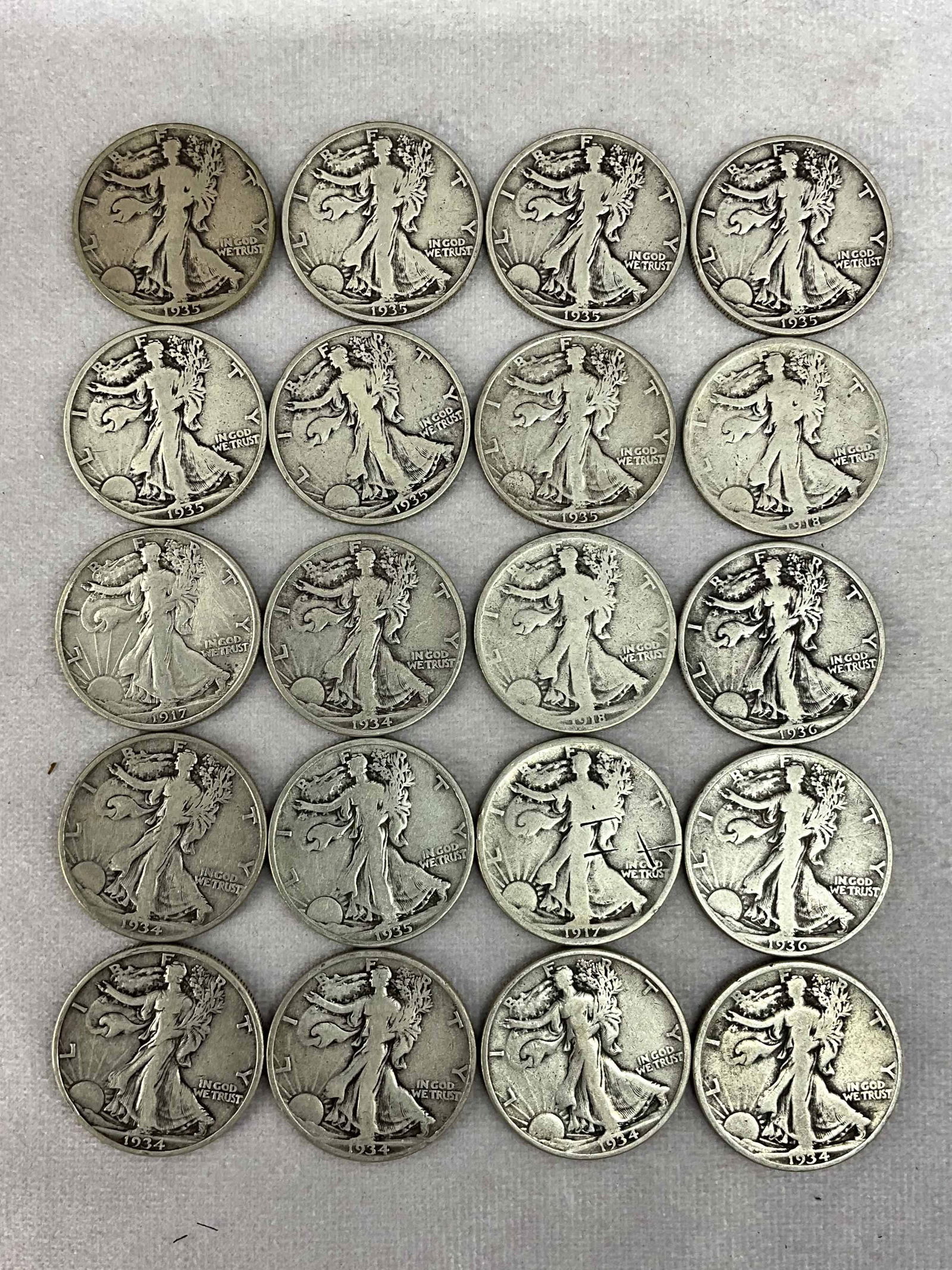 Standing Liberty Half Dollars, 20 (1 of 4)
