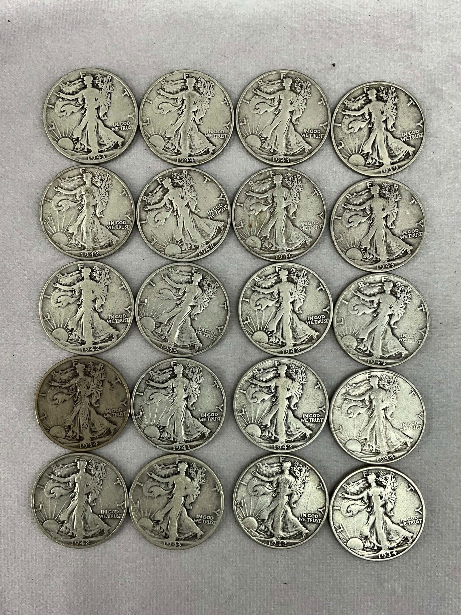 Standing Liberty Half Dollars, 20 (1 of 4)
