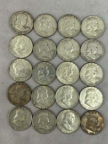 1950's & 1960's Ben Franklin Half Dollars, 20