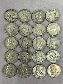 1950's & 1960's Ben Franklin Half Dollars, 20