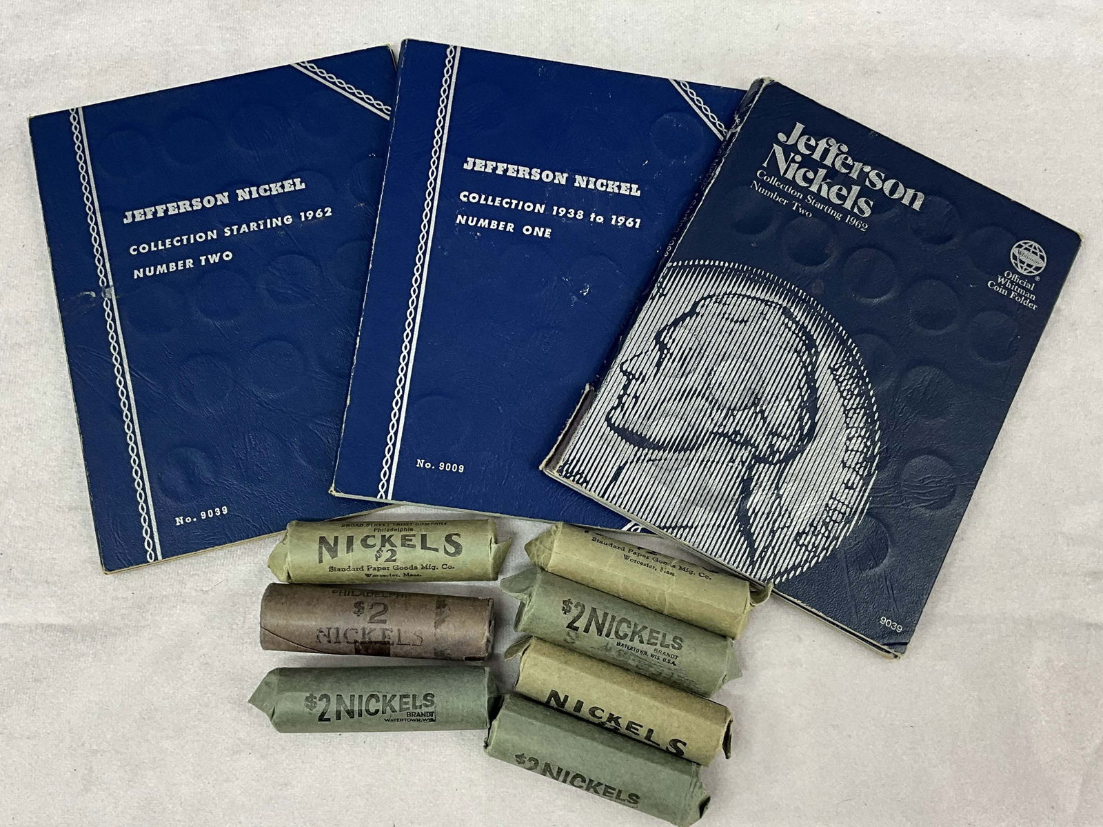 Jefferson Nickels, 7 Rolls & 3 Books (1 of 13)