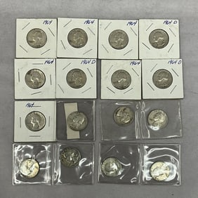 Silver U.S. Coin Currency, Washington Quarters