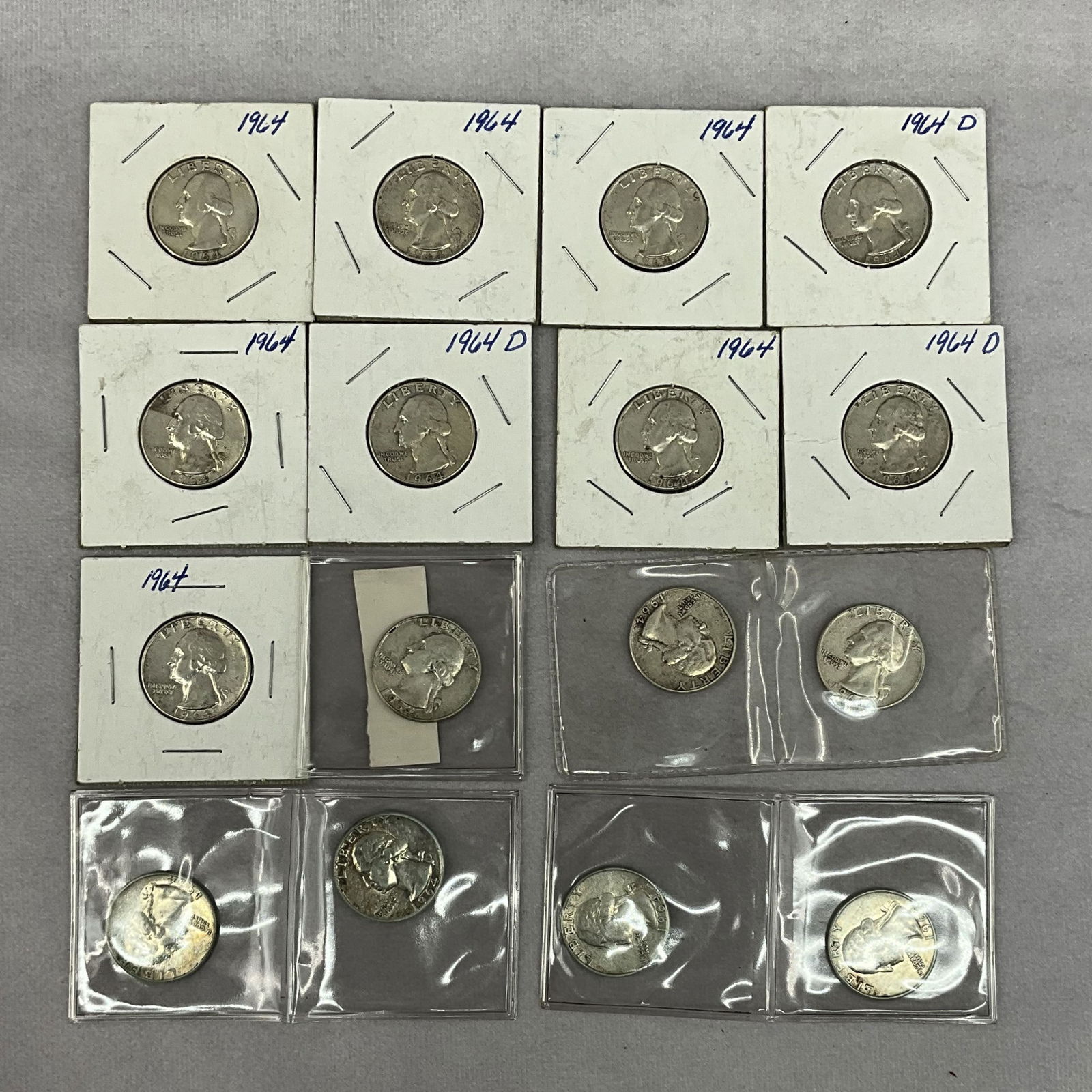 Silver U.S. Coin Currency, Washington Quarters (1 of 5)