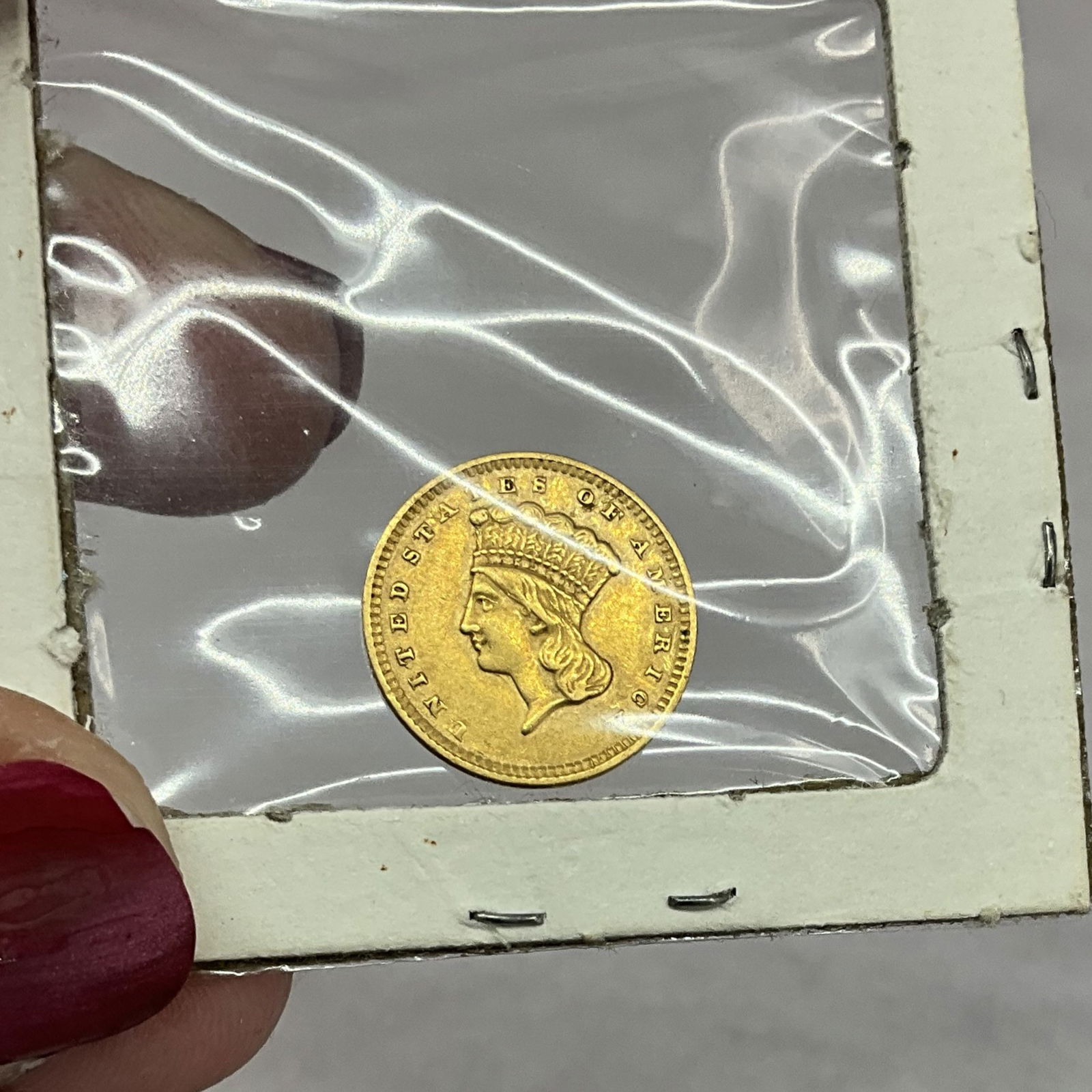 1856 $1 Gold Coin, U.S. Currency (1 of 4)