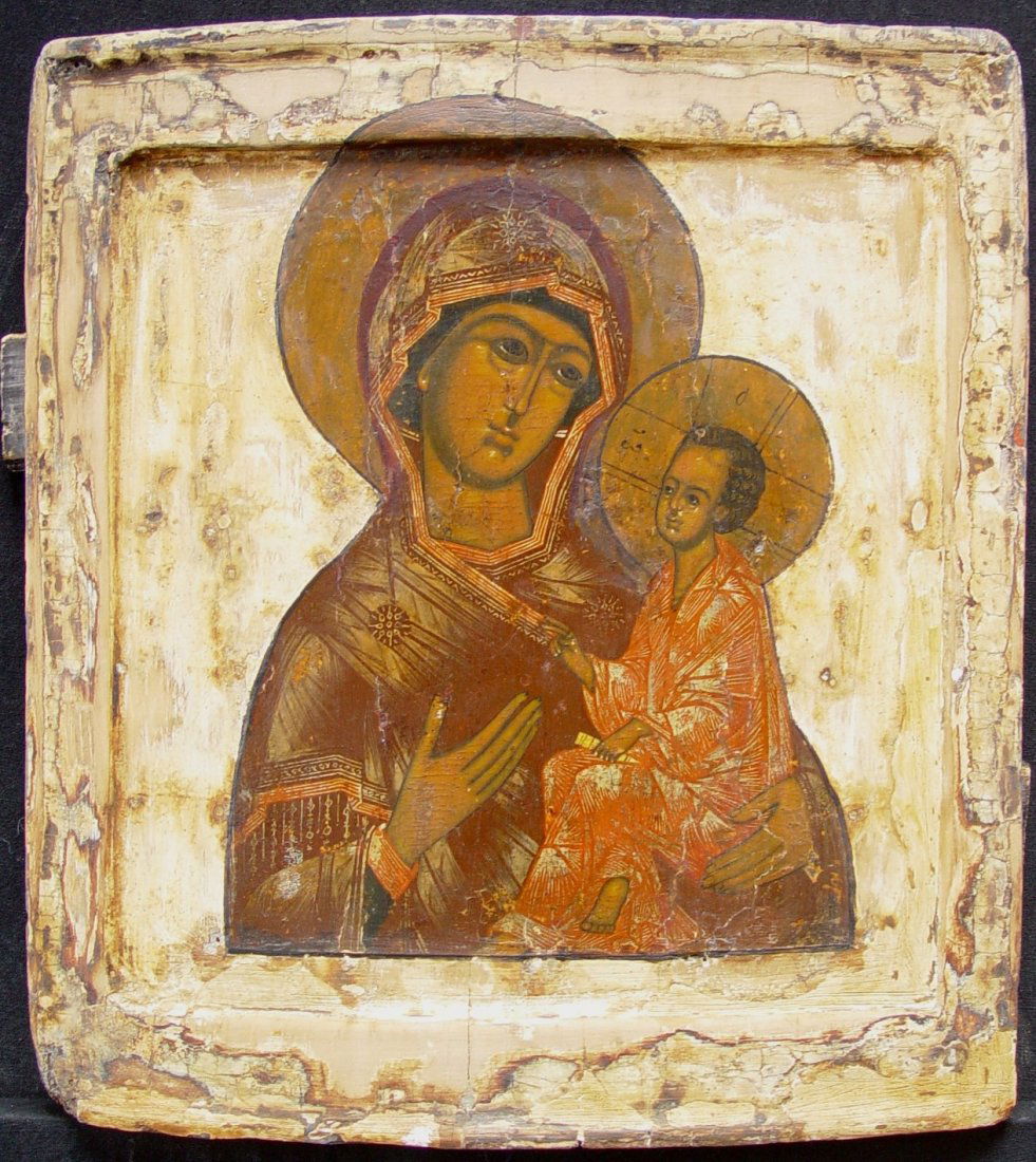 Russian Icon, Tichvin, 17th century (1 of 4)
