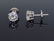 14KT White Gold 1.80ctw Diamond Stud Earrings - 2