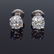 14KT White Gold 1.80ctw Diamond Stud Earrings - 3
