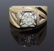 14KT Yellow Gold 1.07ctw Mens Diamond Ring