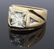 14KT Yellow Gold 1.07ctw Mens Diamond Ring - 2