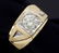 14KT Yellow Gold 1.07ctw Mens Diamond Ring - 4