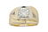 14KT Yellow Gold 1.07ctw Mens Diamond Ring - 5