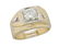 14KT Yellow Gold 1.07ctw Mens Diamond Ring - 7
