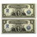Set of (2) 1899 $2 George Washington Silver Certificate