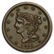 1851 Liberty Half Cent Coin