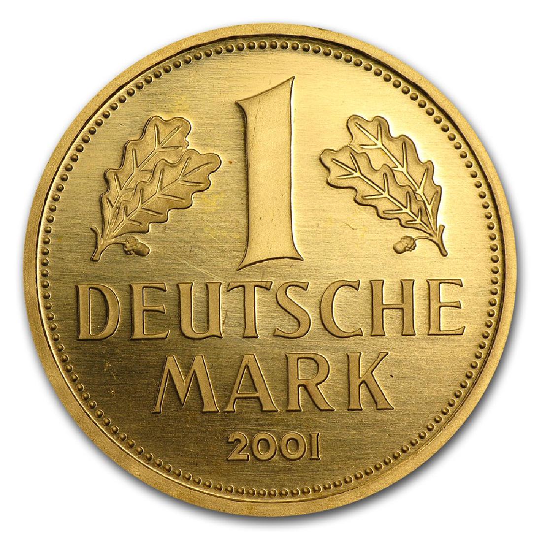 2001G Deutsche Bundesbank 1 Deutsche Mark Gold Coin