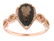 14KT Rose Gold 2.26ct Smokey Topaz and Diamond Ring