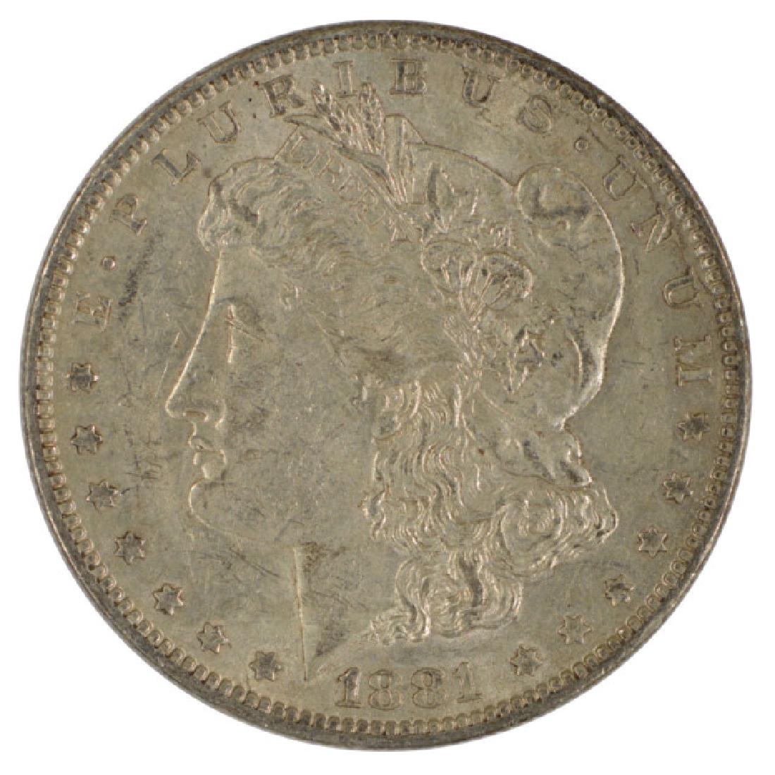 1881-O $1 Morgan Silver Dollar Coin: One 1881-O $1 Morgan Silver Dollar Coin.