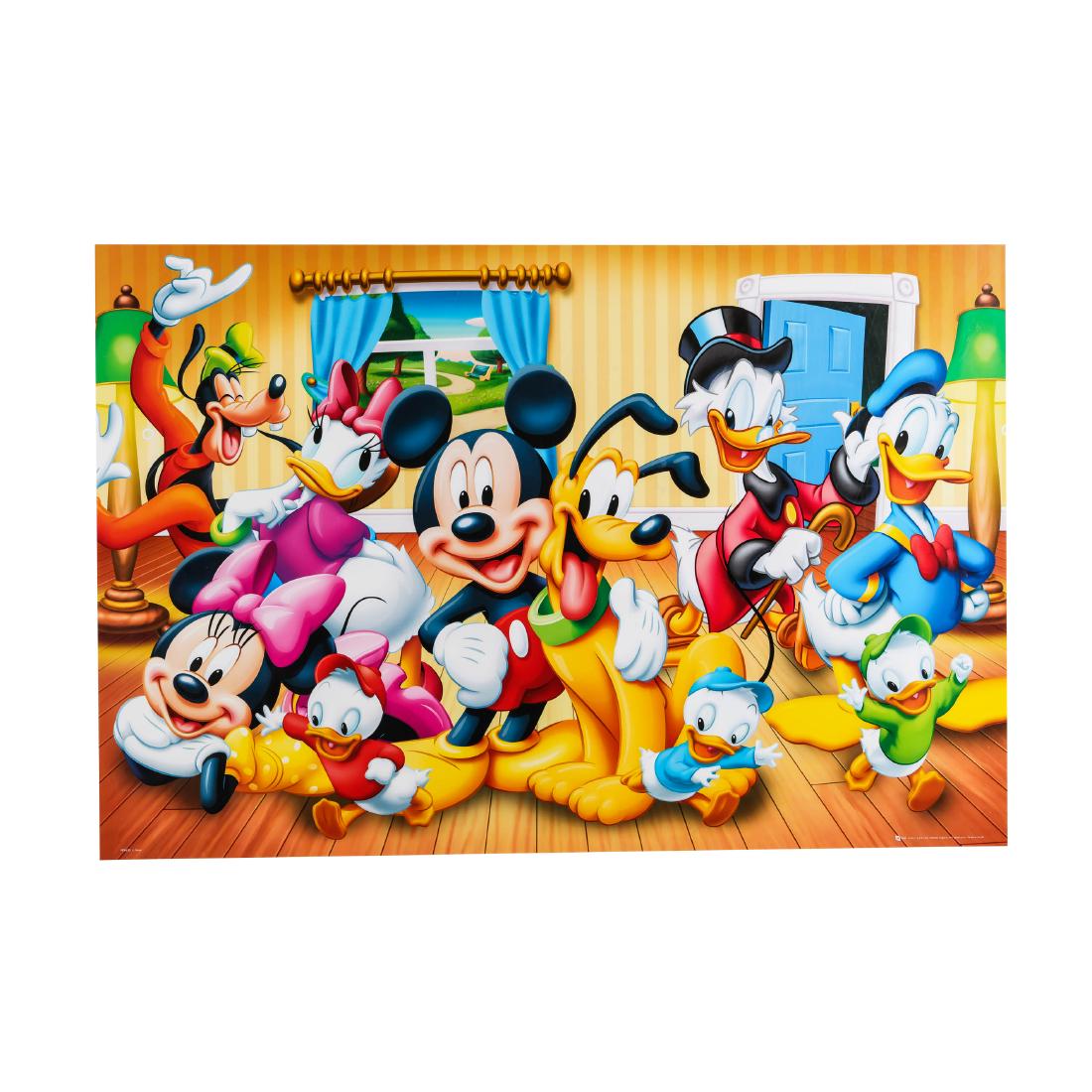 Disney Mickey and Friends Group Poster: One Disney Mickey and Friends Group Poster. This versatile poster delivers sharp, clean images and a high degree of color accuracy. Your poster is printed with an offset lithography press with a coati
