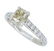 14KT White Gold 1.37ctw GIA Cert Diamond Ring - 2