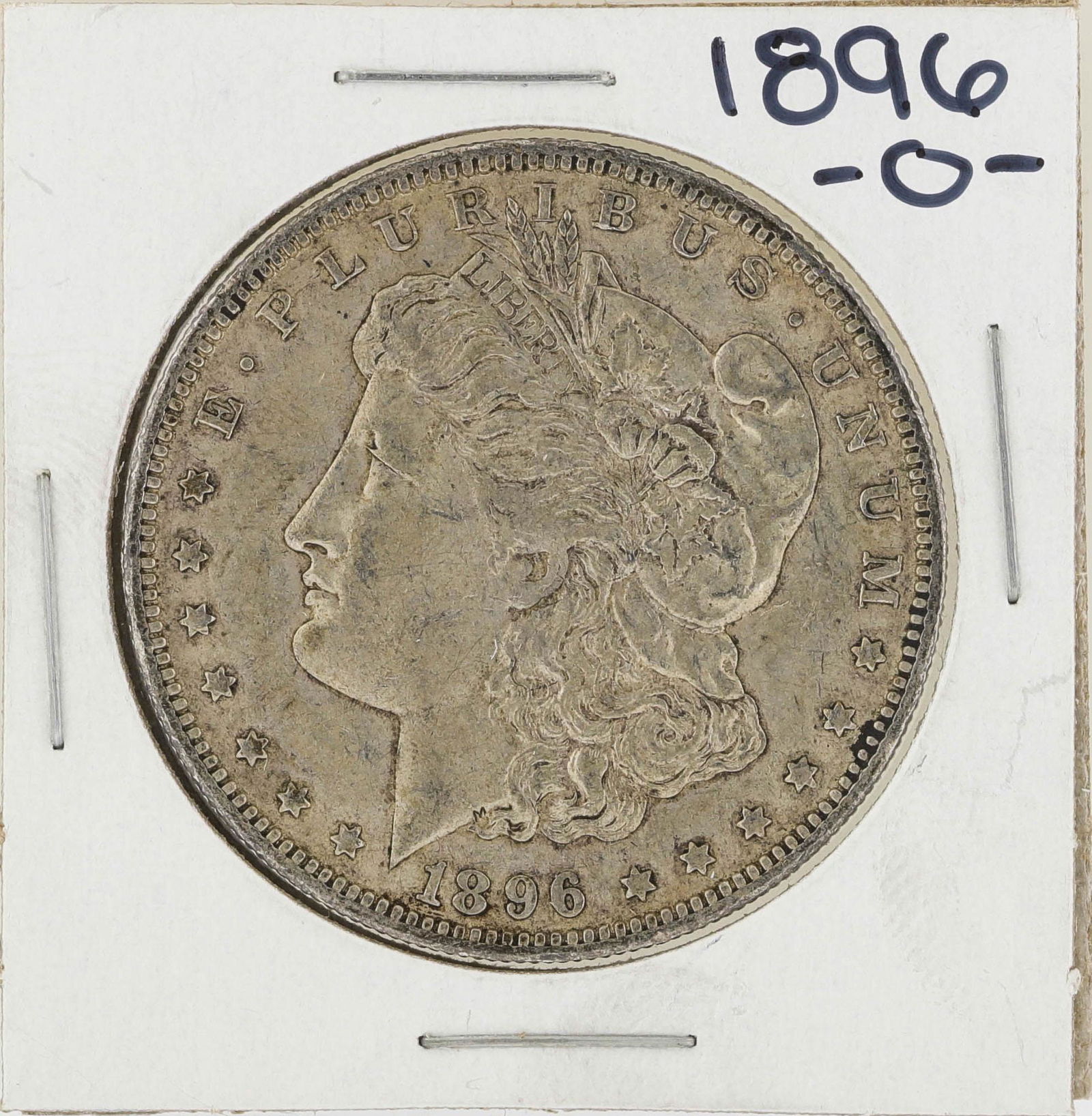 1896-O $1 Morgan Silver Dollar Coin: One 1896-O $1 Morgan Silver Dollar Coin.