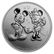 2020 $2 Disney Mickey and Minnie Silver Niue Coin