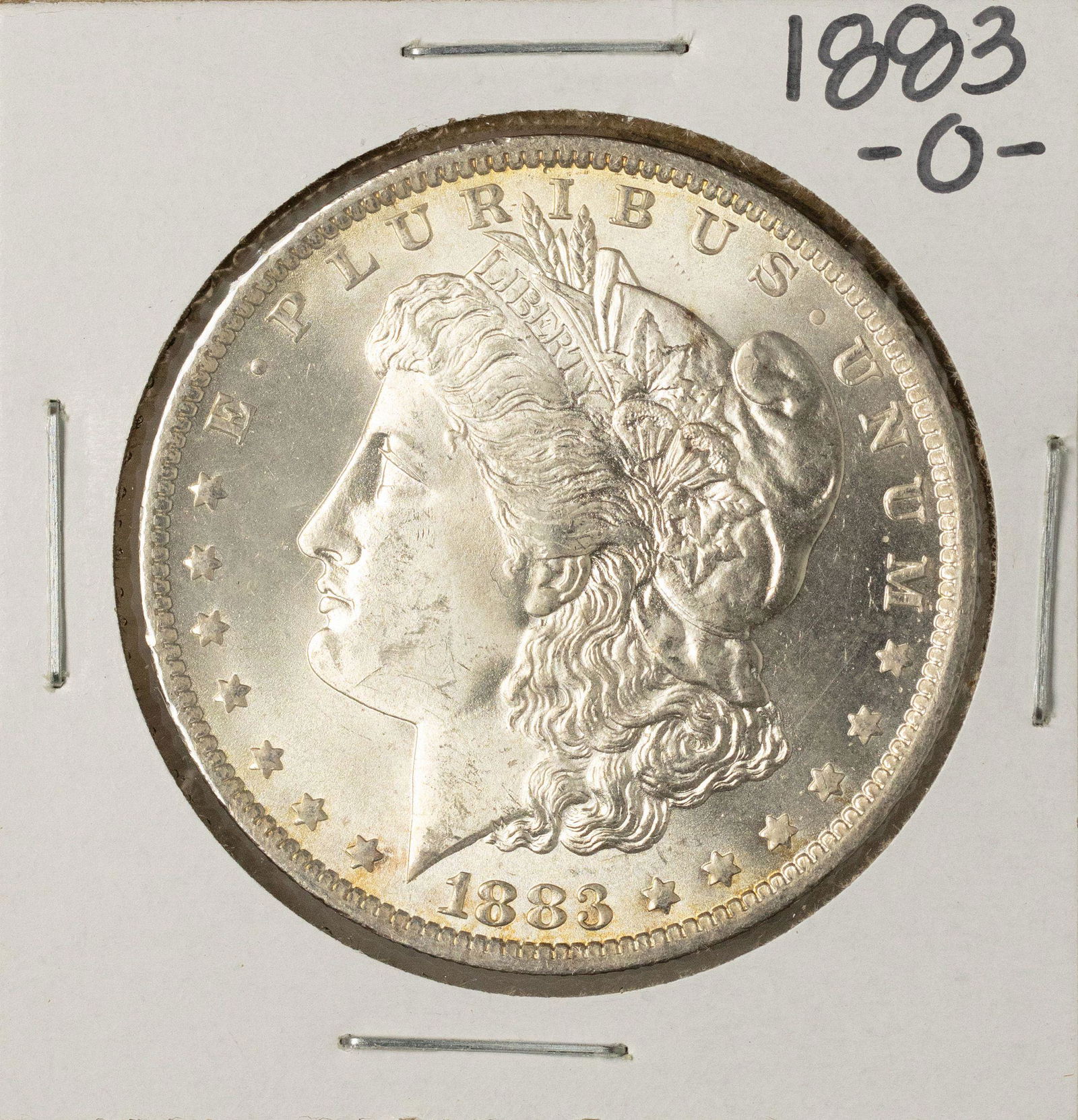1883-O $1 Morgan Silver Dollar Coin: One 1883-O $1 Morgan Silver Dollar Coin.