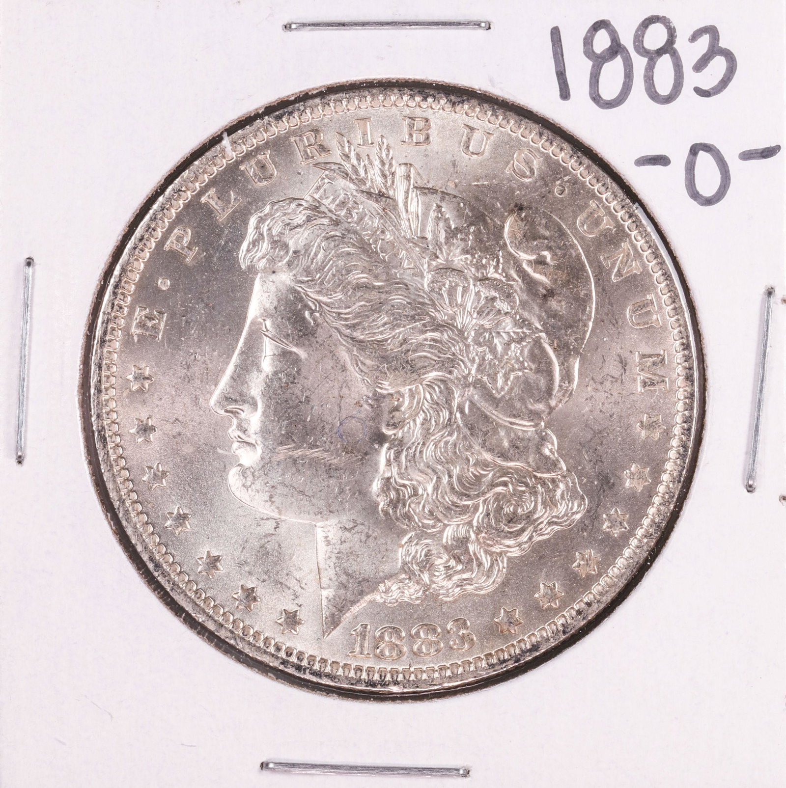 1883-O $1 Morgan Silver Dollar Coin: One 1883-O $1 Morgan Silver Dollar Coin.