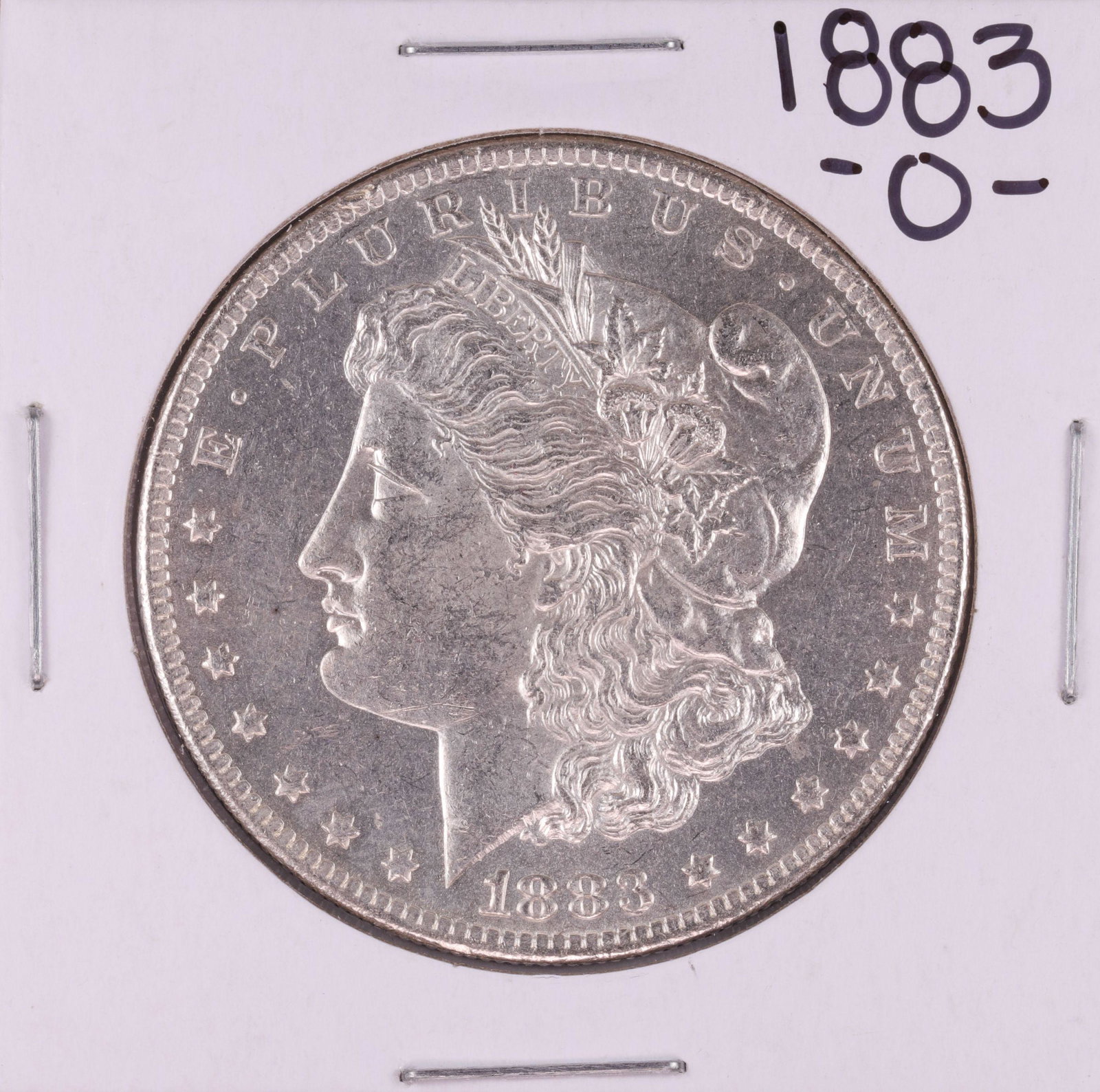 1883-O $1 Morgan Silver Dollar Coin: One 1883-O $1 Morgan Silver Dollar Coin.