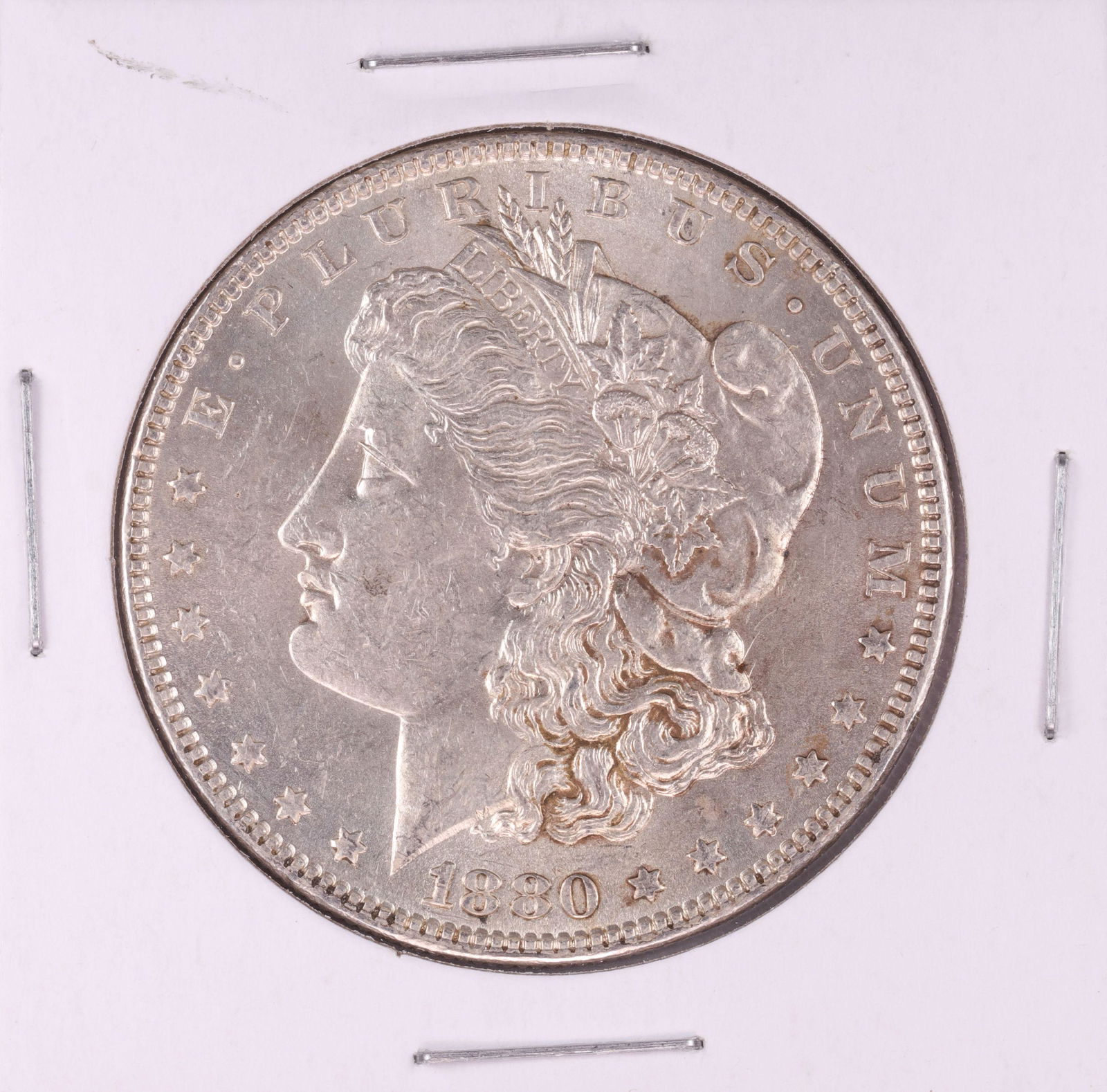 1880-O $1 Morgan Silver Dollar Coin: One 1880-O $1 Morgan Silver Dollar Coin.