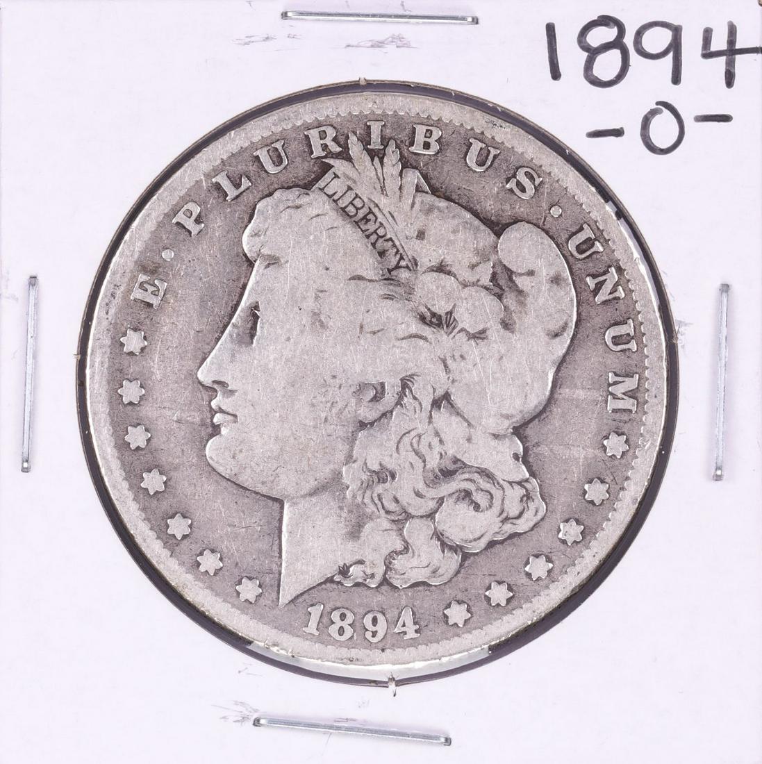 1894-O $1 Morgan Silver Dollar Coin: One 1894-O $1 Morgan Silver Dollar Coin.