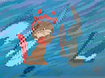 Rare Collectible Bugs Bunny Elmer Fudd Barber Of Seville Sericel Animation Art Cel: This is a limited edition sericel of Warner Bros Looney Tunes Bugs Bunny titled “Barber of Seville. This fantastic animation features Bugs Bunny and Elmer Fudd. This Cel measures 11" x 14", come