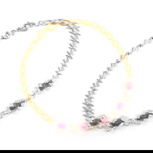 Plated 18KT Yellow Gold 3.25ctw Ruby and Diamond Bracelet: One Plated 18KT Yellow Gold 3.25ctw Ruby and Diamond Bracelet. (5) Rubies with a total weight of 3.25cts. Diamonds with a total weight of 0.15cts with a color of I-J and clarity of I-3. Total weight o