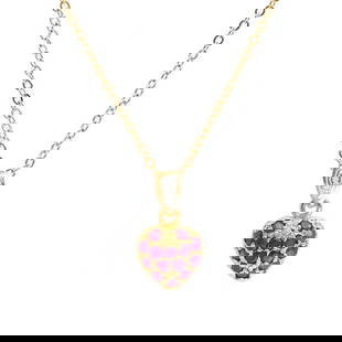 Plated 18KT Yellow Gold 0.71cts Ruby and Diamond Necklace: One Plated 18KT Yellow Gold 0.71cts Ruby and Diamond Necklace 18 in. (14) Red Ruby stones with a total weight of 0.7cts. (1) diamonds with a total of 0.01cts with a color of H-I and clarity of I-3. To