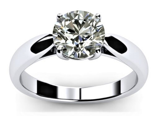 Sparkling 2.75 VVS1 White F-G Fire Moissanite Ring: This 2.75 Ct Fire Moissanite is a VVS1 Brilliant Round Cut. The Color is F-G. Clarity is VVS-1. Measuring approx. 6.5 mm. This Fire Moissanite is near flawless and bursting out with a full spectrum of