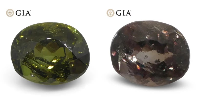 Rare 0.95 Ct GIA Certified Natural Alexandrite: Beautiful Untreated 0.95 Ct Yellowish Green to Yellow-Brown Alexandrite is an oval brilliant cut measuring 5.88 x 4.78 x 3.94 mm. Showcases a dark tone with moderately strong saturation. This gemstone