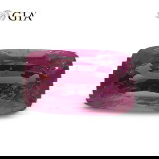 Majestic 2.74 Ct GIA Certified Natural Spinel: Unheated 2.74 Ct Pink Mahenge Spinel is a brilliant cushion cut measuring 10.03 x 5.94 x 4.96 mm. This gemstone displays a stunning pink hue that is sure to impress!!! Origin: Tanzania. Please see the