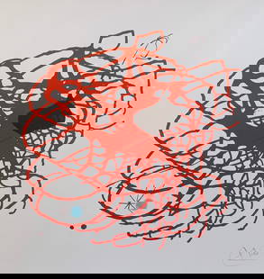 Joan Miro BEATS Facsimile Signed Limited Edition Giclee: This is a Joan Miro limited edition facsimile signed giclee titled “BEATS&rdquo;. This giclee is facsimile signed on the lower right which means it bears a copy of Miro’s signature. This piece is