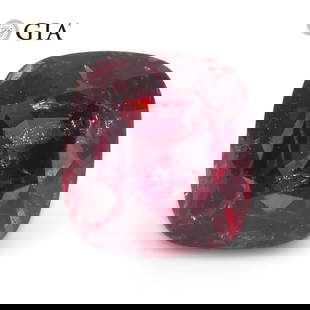 Pretty 0.97 Ct GIA Certified Natural Spinel: Dazzling 0.97 Ct Red Spinel is a cushion brilliant cut measuring 5.28 x 4.90 x 4.52 mm. Showcases strong saturation with a medium tone. Absolutely gorgeous! Origin: Burma (Myanmar). Treatment: None. P