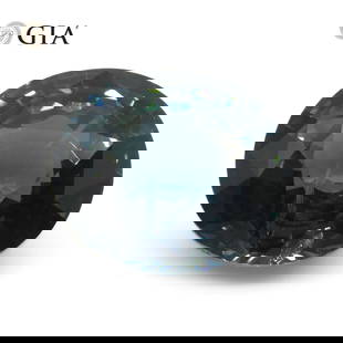 Huge Rare 6.84 Ct GIA Certified Natural Sapphire: Elegant 6.84 Ct Teal Blue Mermaid Sapphire is an oval brilliant cut measuring 11.50 x 10.05 x 6.79 mm. This investment-grade sapphire displays a dark tone and moderately strong saturation. Do not miss
