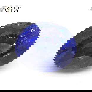 Dazzling 5.62 Ct GIA Certified Natural Sapphire: This Beautiful Large 5.62 Ct Blue Sapphire measuring 10.45 x 8.45 x 7.31 mm has a brilliant oval cut and reveals a strong hue and tone. This Investment Grade Gemstone is ready to mount or would be a p