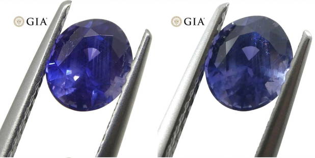 Lovely GIA Certified 1.22 Ct Natural Sapphire: Unheated 1.22 Ct Violetish Blue Change to Purple Sapphire measuring 6.58 x 5.61 x 4.21 mm with a brilliant oval cut. Displays a stunning color change in different lighting. Don't miss out! Origin: Sri