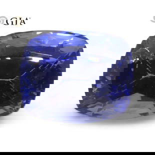 Stunning GIA Certified 1.46 Ct Natural Sapphire: Amazing 1.46 Ct Blue Sapphire measuring 6.62 x 5.41 x 4.43 mm with a brilliant cushion cut. Showcases a dazzling blue color and is ready to mount! Origin: Sri Lanka. Treatment: Heat Only. Please see t